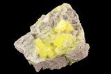 Sulfur Crystals & Strontianite on Matrix - Italy #93649-2